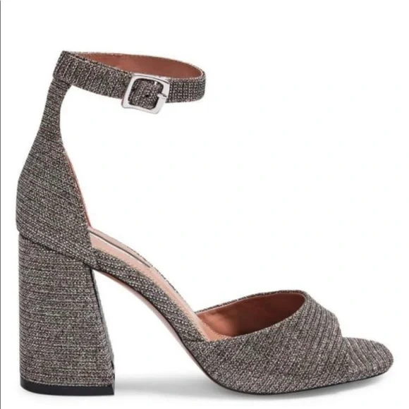 TopShop Sadie Glitter Block heel Sandal - Picture 2 of 4